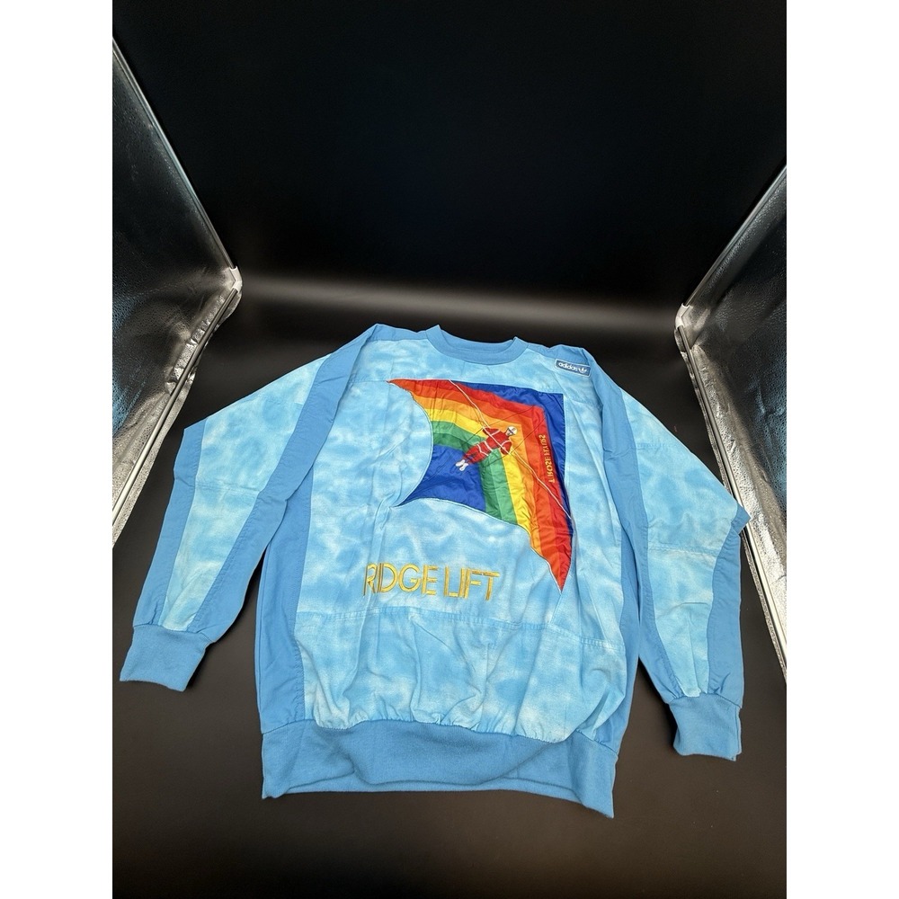 Vtg 80s Adidas T Rose Flyers Crewneck Sweatshirt‎